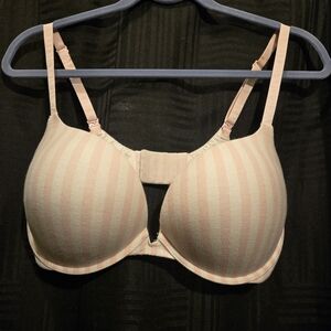 Victoria's Secret Pink and Cream Striped Bra